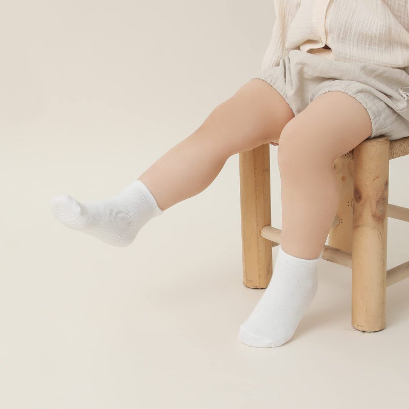 Aroveea Non Slip Grip Ankle Baby Socks 12 Pack for Toddler Boys and Girls Kids Socks Infant Cute Cotton Baby Socks - Image 5